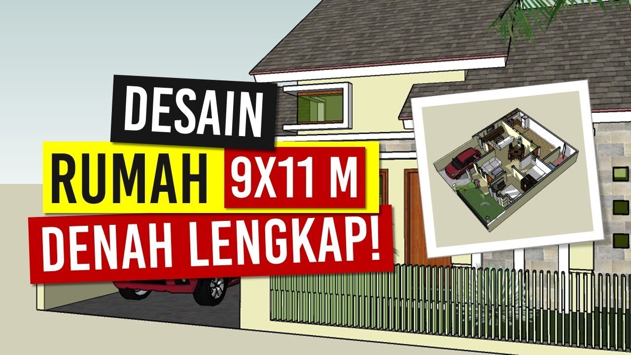 Rumah Minimalis Luas Tanah 9x11 Meter Dengan 2 Kamar Tidur Youtube