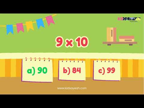 Quiz vidéo de la table de 9