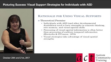 Visual Support Strategies for Individuals with ASD - Session 1: Part 1 - Overview