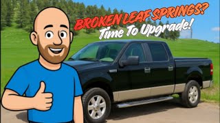Upgrading My F-150 Suspension! Broken Leaf Springs + New Rear Shocks Installed DIY Upgrading My F 150 Suspension Broken Leaf Springs New Rear Shocks Installed Diy