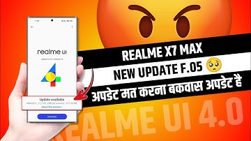 Realme X7 Max New Stable Update F.05😍 || Realme Ui 4.0 Stable Update F.05 For Realme x7 max