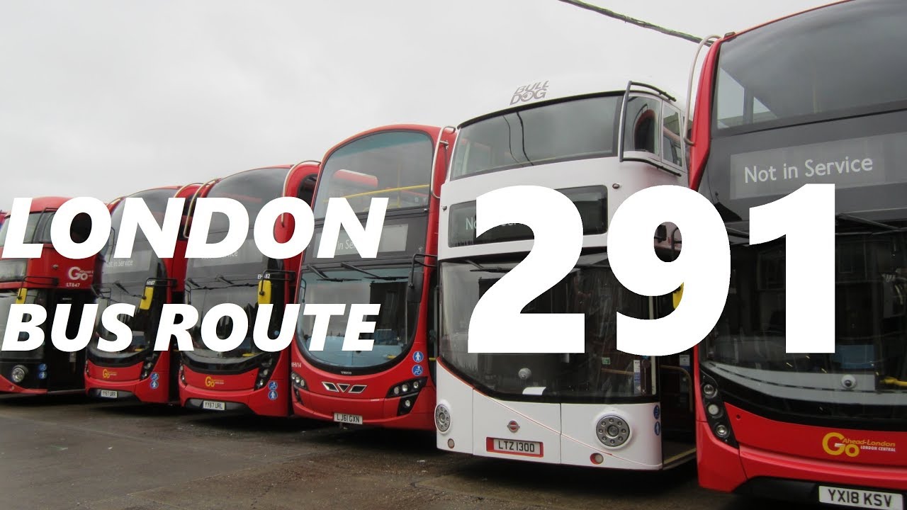 LONDON BUS ROUTE 291 towards Queen Elizabeth Hospital