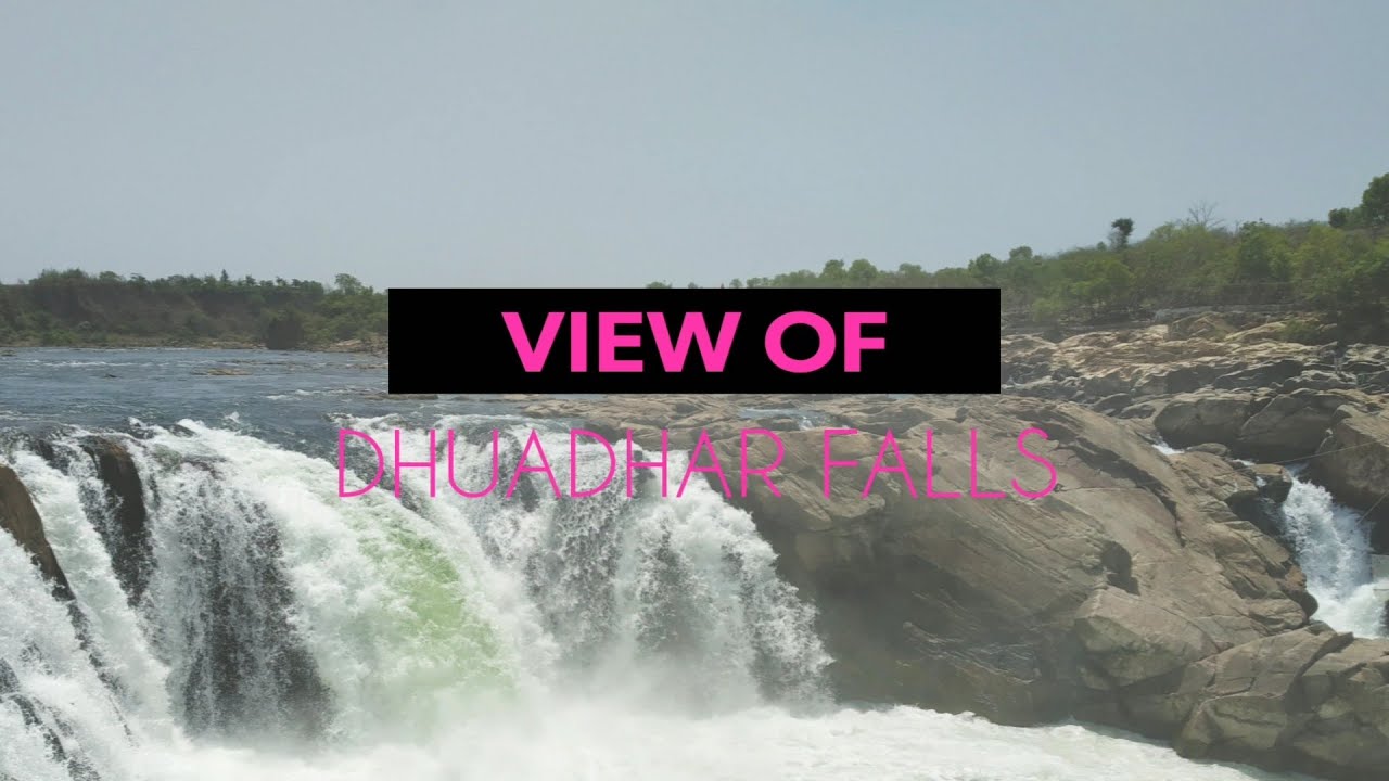 View of Dhuadhar falls (Bhedaghat Jabalpur) through Ropeway ride 4K # ...