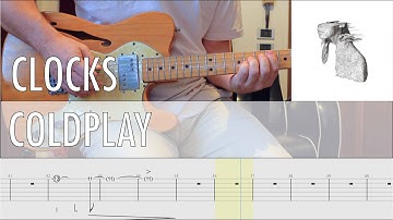 Clocks Coldplay Cover • Guitar Tab • Tutorial • Lesson