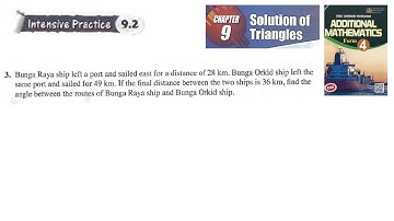 Solution of triangles intensive practice 9.2 q3 latihan intensif 9.2 matematik tambahan tingkatan 4