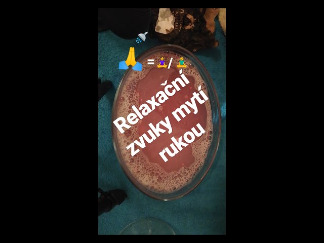 ASMR Relaxační zvuky mytí rukou//ASMR Water Sounds & Soap Suds