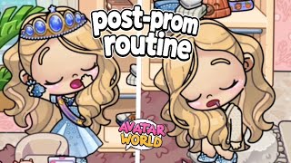 Post Prom Routine in Avatar World Beacon University 🥰