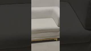 Customized Sofa with Gold Patti in G V REDDY #sofa #sofaset #sofalegs #sofastyle #sofadesign