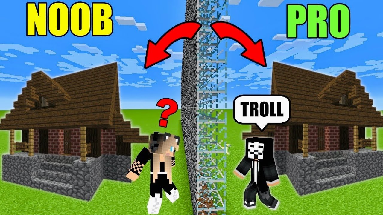 NOOB VS PRO ΑΠΙΣΤΕΥΤΟ TROLL ΓΙΑ ΤΟ NOOBAKI MINECRAFT FAMOUS GAMES