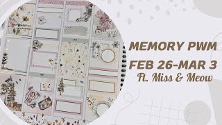 Memory Plan with me Feb 26Mar 3 ft. Miss and Meow “Folklore”