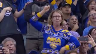 Watch this Warriors fan's stunning arsenal of sick dance moves  Sports News Online