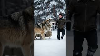 suddenly sheep's attacked on wolf #yakutia #siberia #wintersurvival  #sheep #wolf #greyglacier