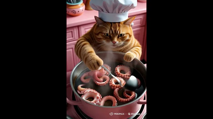 Watch the video about The cooking cat in the kitchen #animallovers #cute #cat #catlife #catcomedy