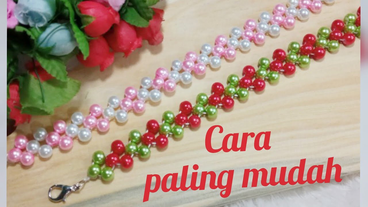 cara membuat konektor masker mutiara / konektor mutiara 6mm