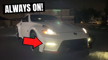 370Z Nismo Daytime Running Lights (DRLs) Always On Mod! Quick and Easy DIY Mod!