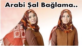 Arabi Şal Bağlama Modeli l Hijab Tutorial Turban Style