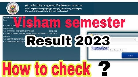Rajju bhaiya University BA BSc Bcom MA MSc Mcom Llb BAllb Result 2023 | Odd semester Result 2023