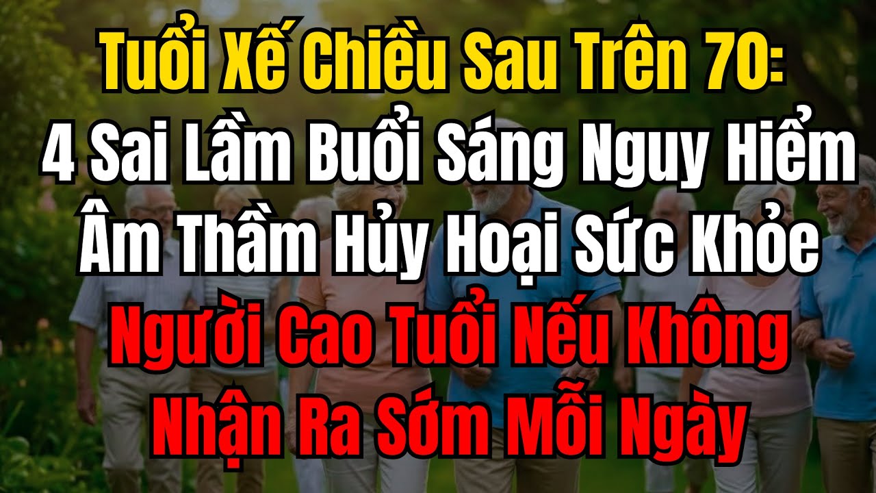 Người trên 70 tuổi và 4 sai lầm buổi sáng dễ gây rủi ro ở tuổi xế chiều! #tuổixếchiều