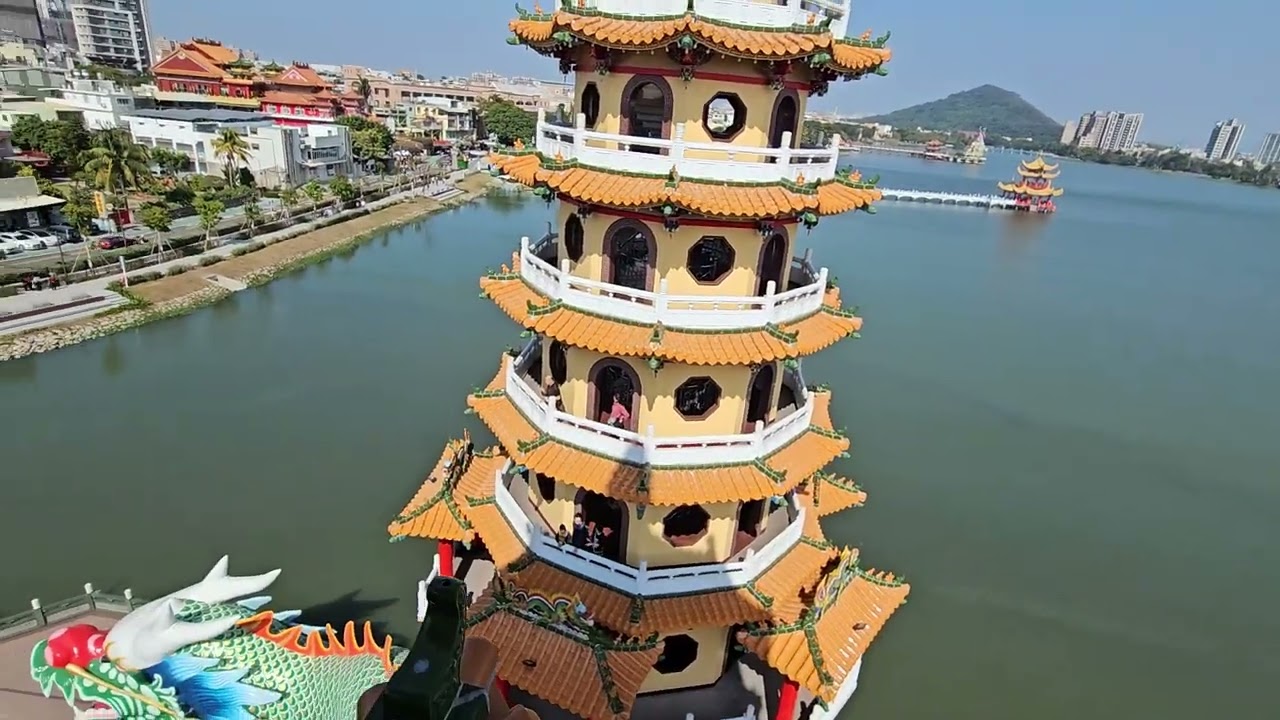 Kaohsiung. Lotus Pond. Climbing the Tiger Pagoda. Teacher's sabbatical day 177.