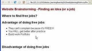 Website Brainstorming -- Finding an Idea (or a job)
