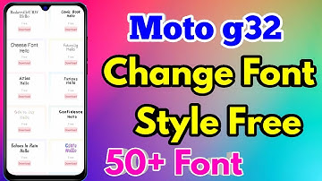 how to change font style in moto g32 | moto g32 font style change