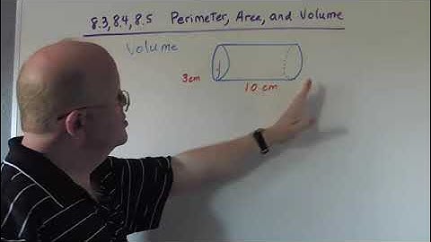 8.5 - Volume of Rectangular Solids and Cylinders