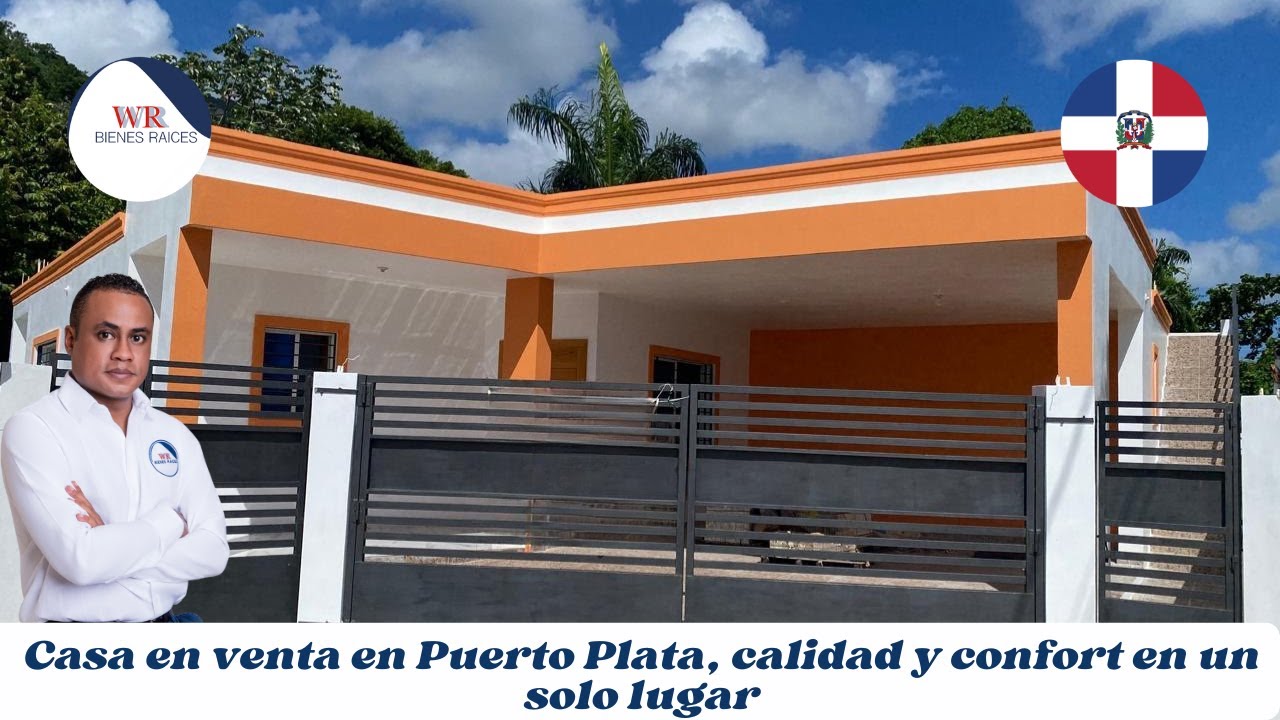 Casa en venta en Puerto Plata | 3 dormitorios, acabados en roble y amplios espacios