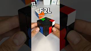 How to solve F2L Back Slots without rotations! (Advanced Trick) #shorts