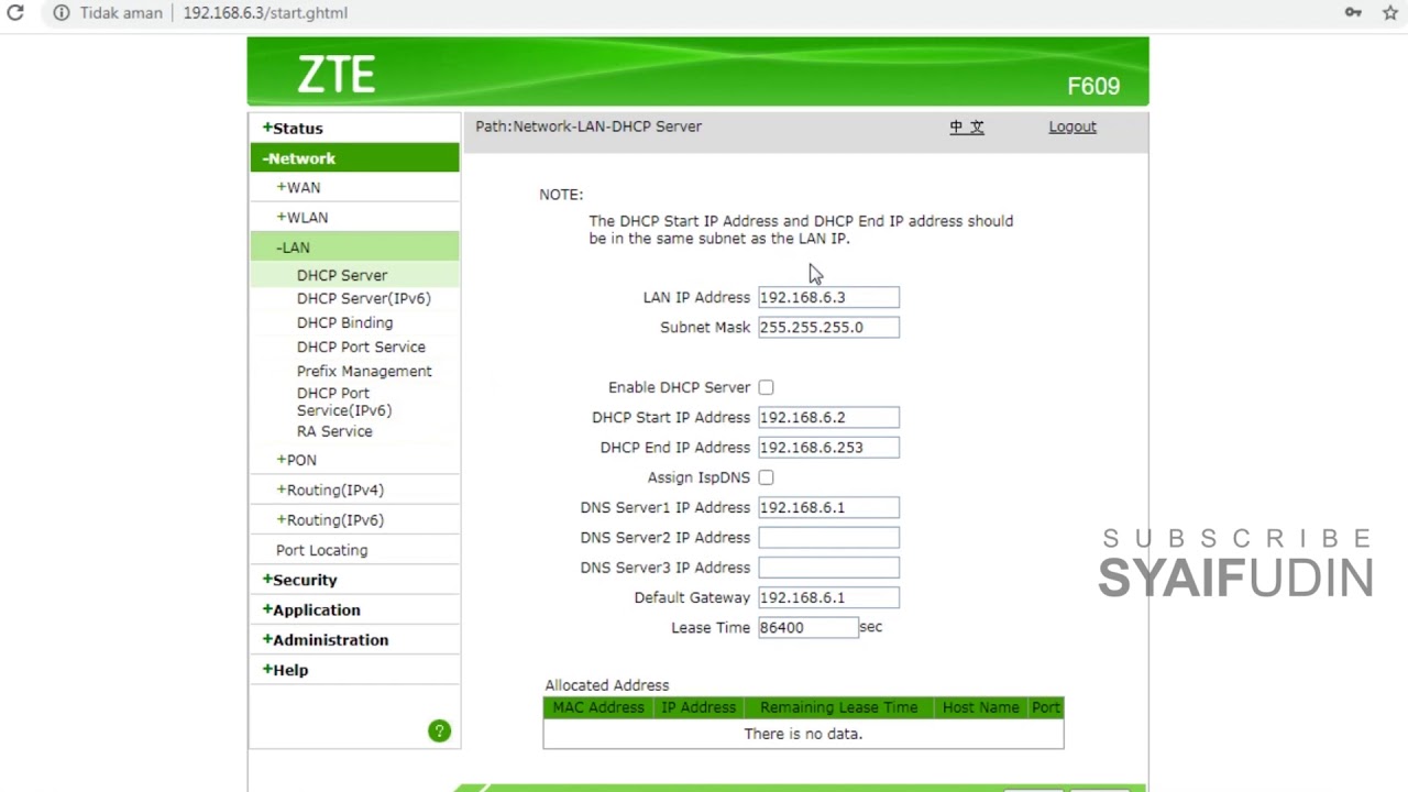 Super Admin Zte Zxhn F609 : Cara Membuat Multi SSID Pada ...