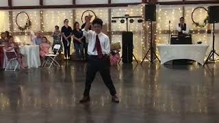 AMAZING &amp; MOST CREATIVE speech for the bride you’ll ever see! Dance moves included 🕺🏻