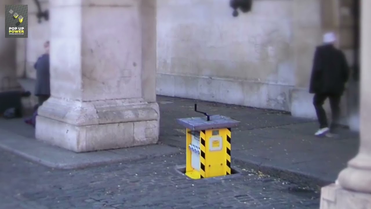 Pop Up Power Supplies: versatile retractable, in-ground and power bollard units for outdoor spaces