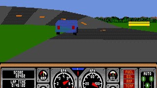 Hard Drivin PC MS-DOS Gameplay