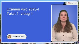 Frans eindexamen vwo - 2025 tijdvak 1 - Vraag 1