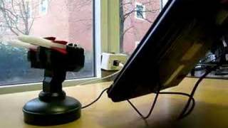 Laptop accelerometer controlled rocket launcher