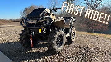 FIRST RIDE ON THE NEW 2022 CAN AM OUTLANDER 850 XMR!!