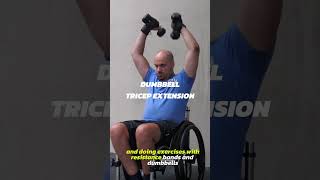 Train those triceps #fitness #personaltrainer #wheelchairworkout #triceps #motivation #wheelchair