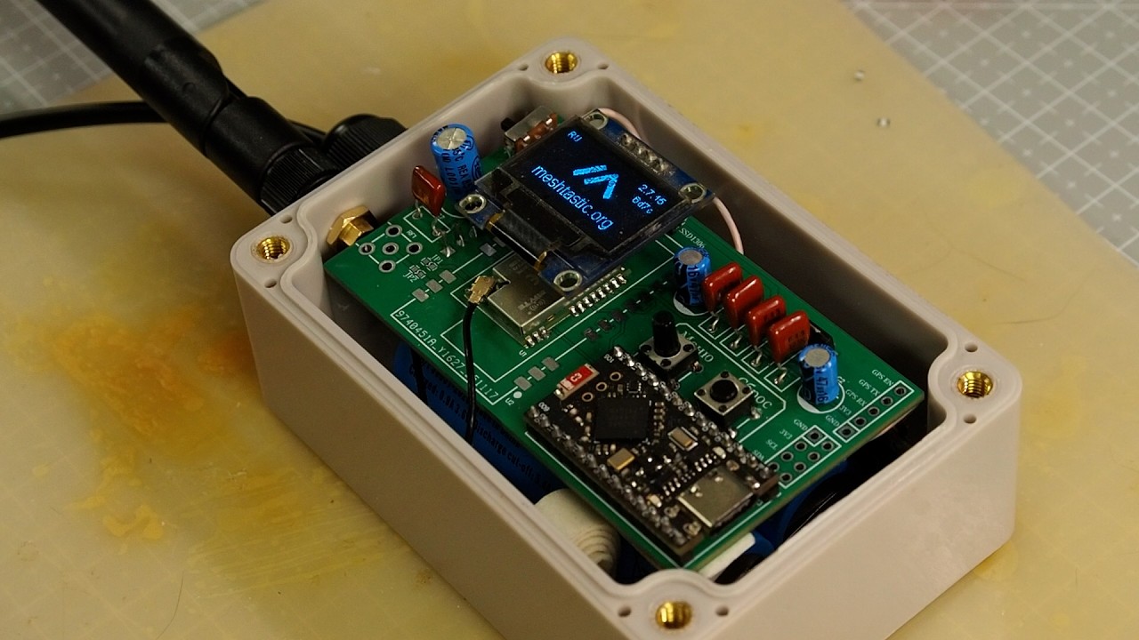 Солнечная нода для meshtastic\MeshCore из модулей, почти.