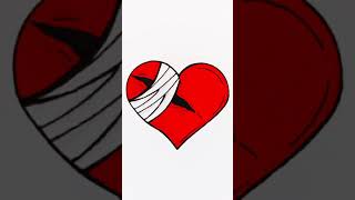 Dibujo corazón herido #shorts