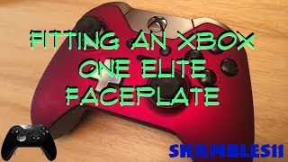 Fitting an Xbox One Elite Controller Faceplate