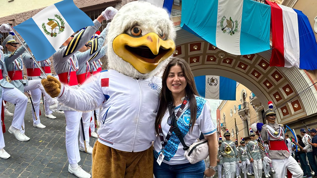 DESFILE COLEGIO INFANTES en CIUDAD de GUATEMALA 2025 🇬🇹 14 de SEPTIEMBRE | Celinaz 🇸🇻