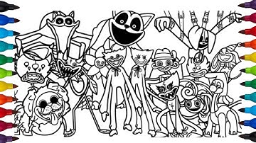 Poppy Playtime 1-3 Coloring Pages | How To Color Characters from Poppy PlaytimeChapter 1-3 | NCS #99