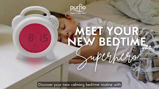 Better Sleep Made Simple with Red & Blue Light | Snoozee Sleep Trainer Clock - Purflo screenshot 2