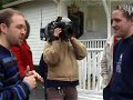 Chunk (Jeff Cohen) meets the fans at the Goonies house