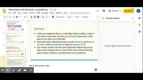 Place Value with Decimals...using Money - Google Slides