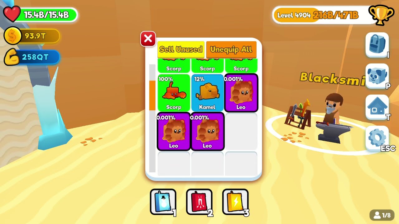 Getting every epic pet in Sword masters by unboxing | Part:4