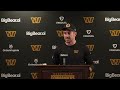 OC David Blough Speaks To The Media Before Practice | Washington Commanders