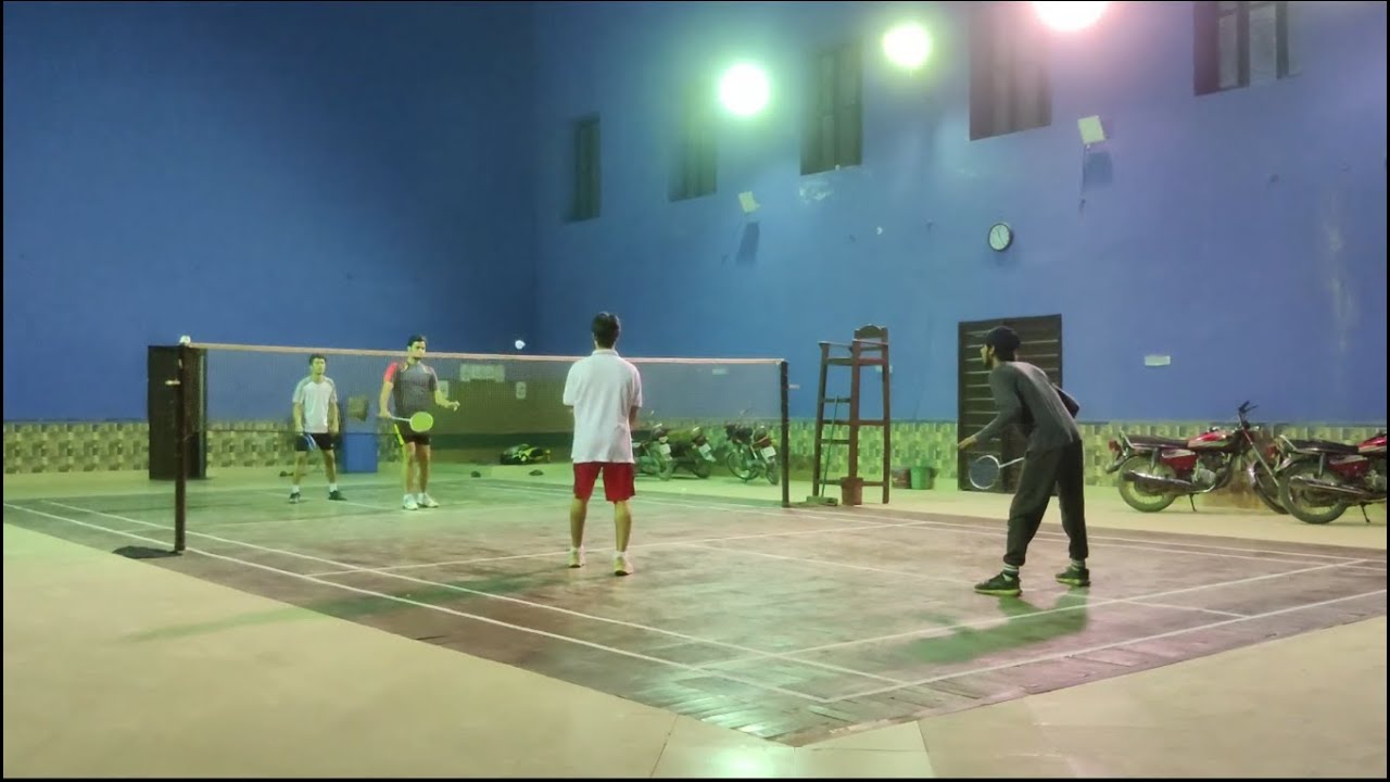 Badminton Doubles Match - YouTube