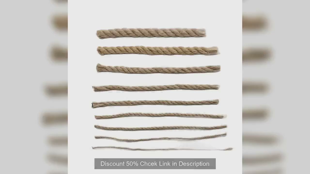 1mm-14mm Natural Jute Rope String Ribbon Crafts DIY Vintage Jute Cord Twine Thread Sewing Party Wedd