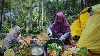 Masak dan makan di alam terbuka | Liwetan di kebun, masak-masak & camping di hutan | Hidup di Desa