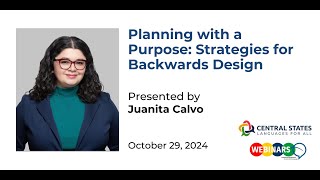 [WEBINAR] Planning with a Purpose: Strategies for Backwards Design